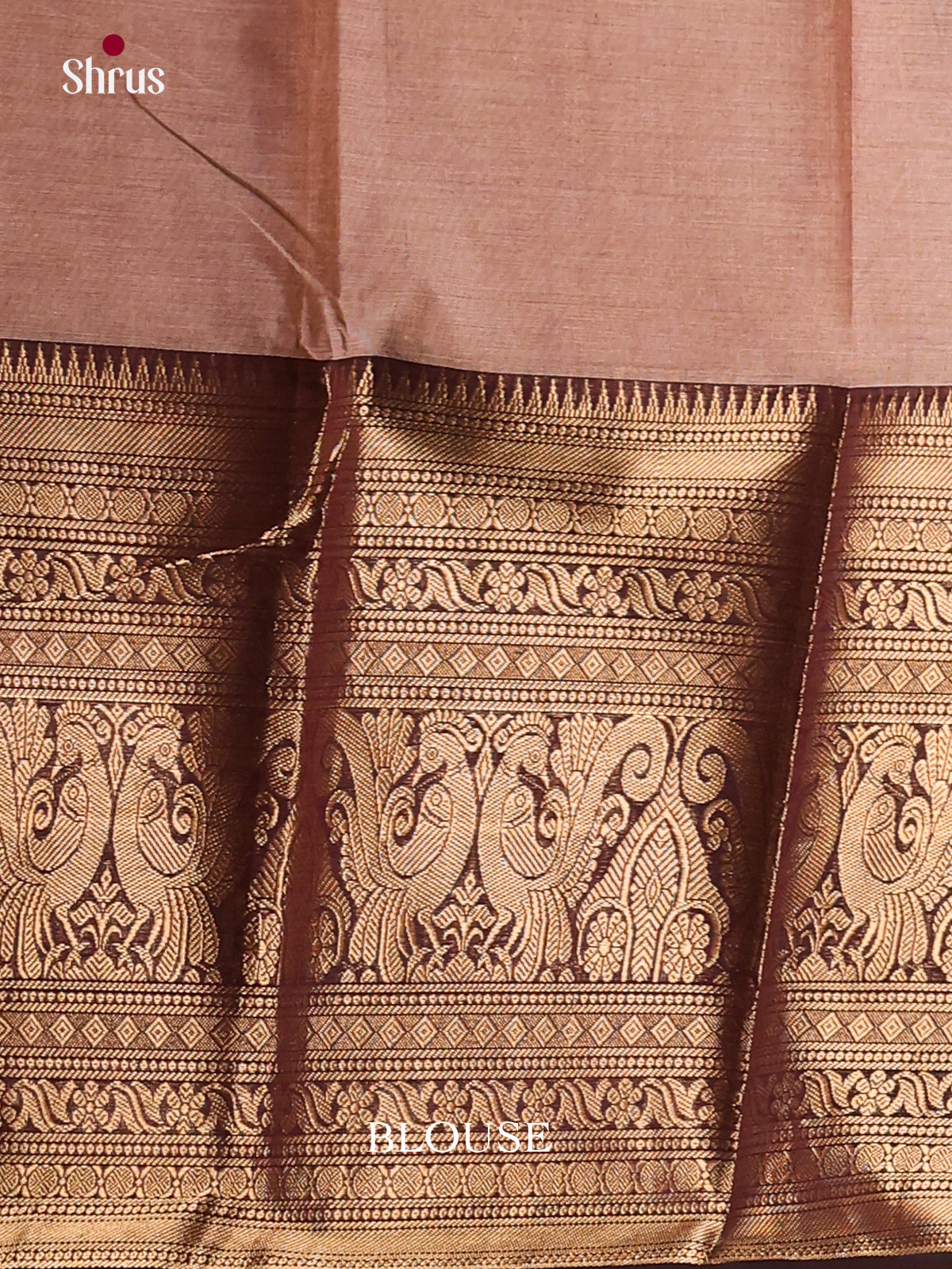 Light Brown & Brown - Chettinad Cotton Saree