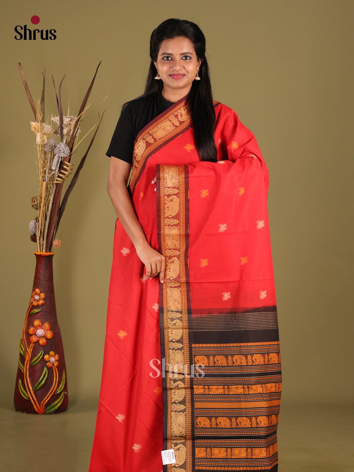 DHS21073 - Chettinad Cotton Saree