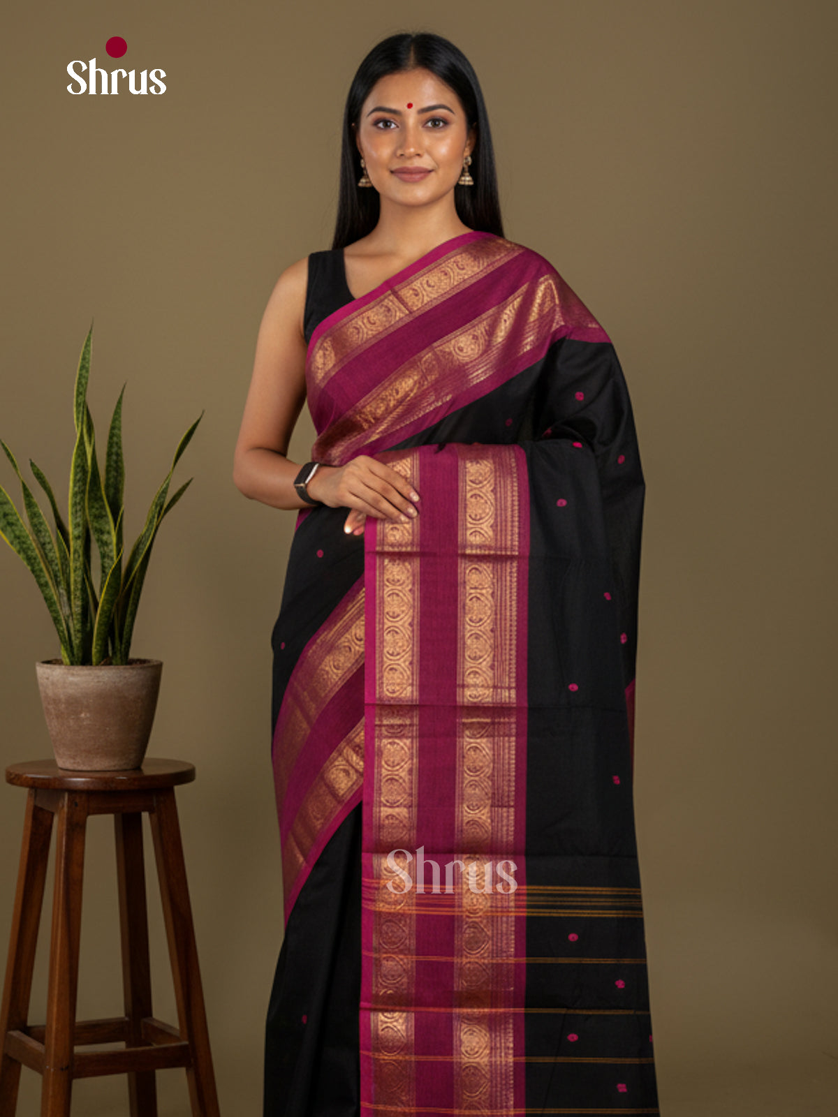 DHS21084 - Chettinad Cotton Saree - Shop on Shrus.com