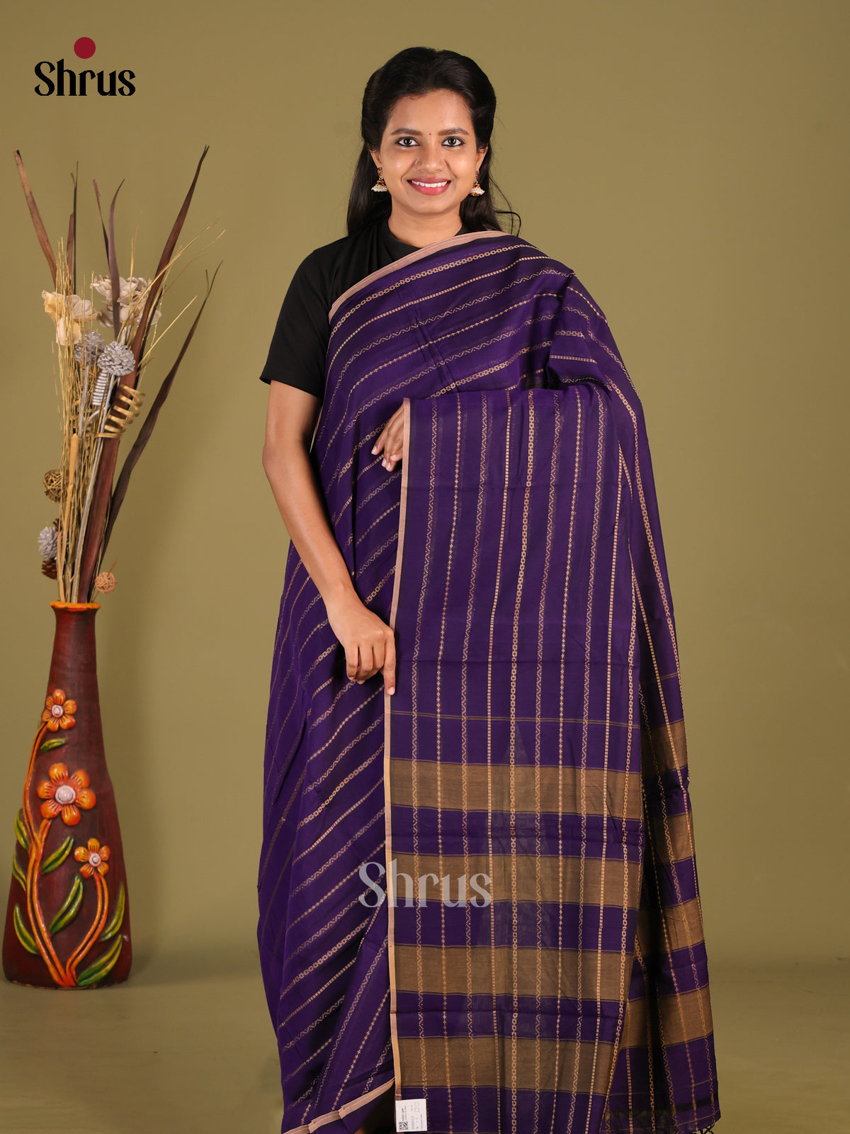 Violet - Narayanpet Cotton Saree