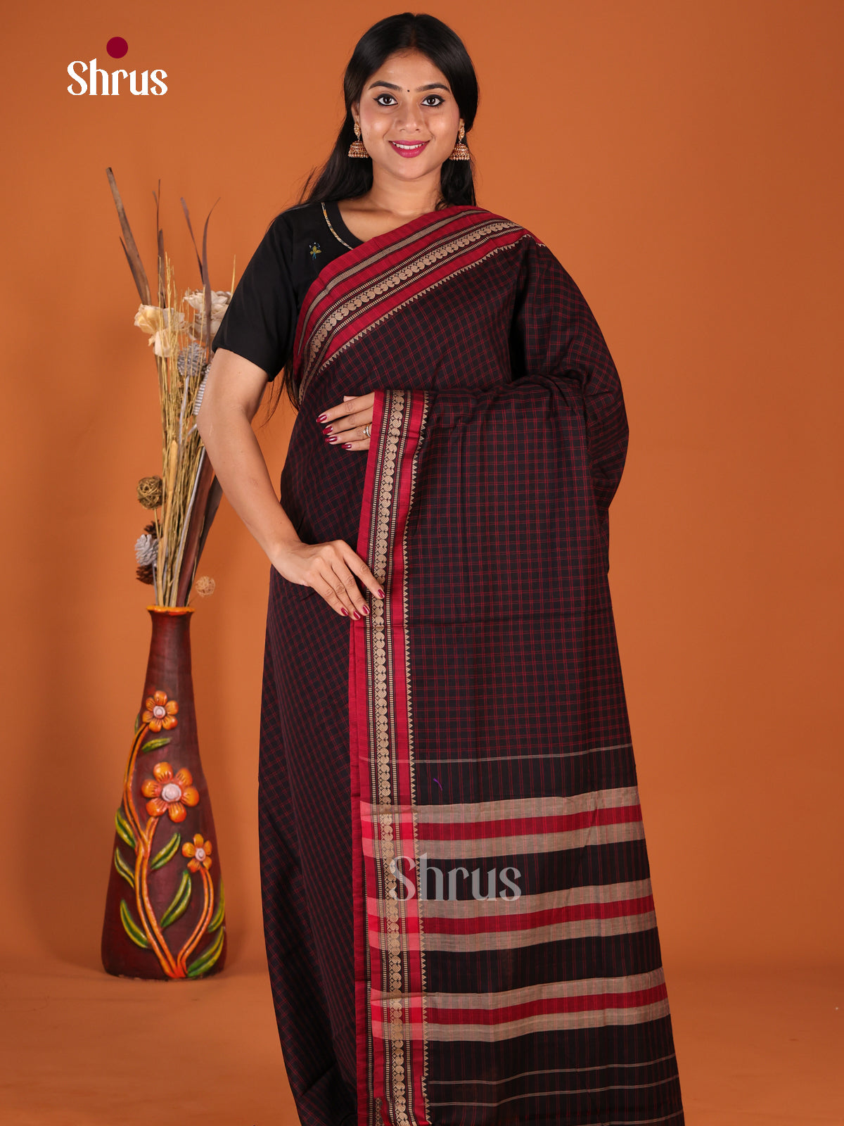 DHS21120 - Narayanpet Cotton Saree