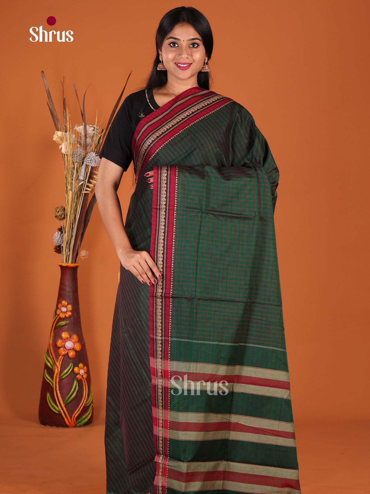 DHS21121 - Narayanpet Cotton Saree