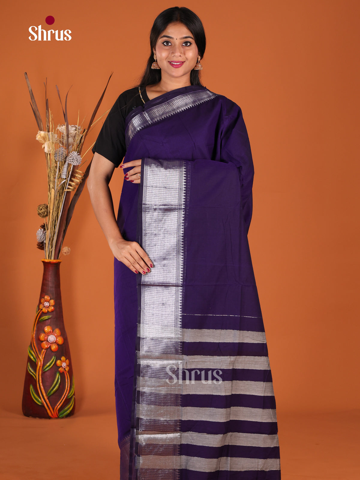 Violet - Narayanpet Cotton Saree