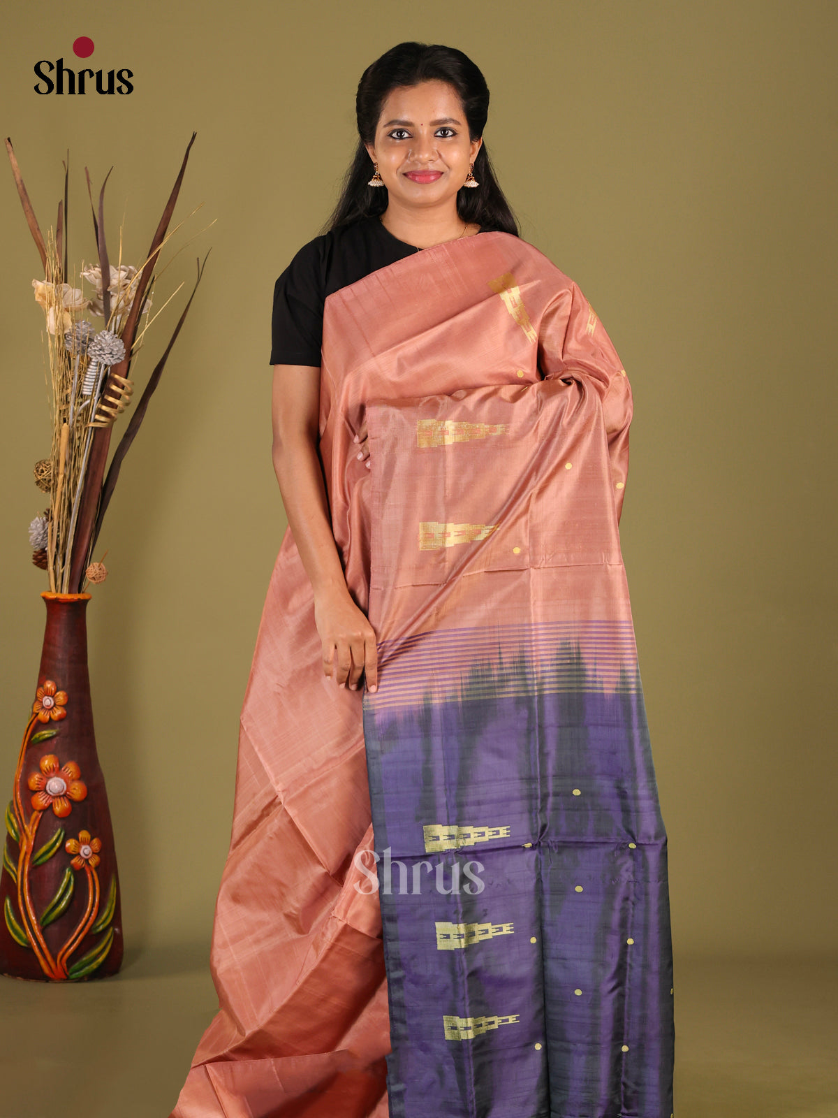 DHS22001 - Banana Pith Saree - Shop on Shrus.com