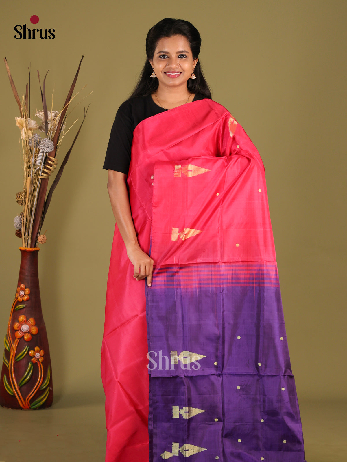 DHS22003 - Banana Pith Saree - Shop on Shrus.com