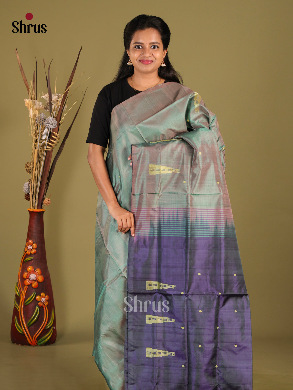 DHS22019 - Banana Pith Saree - Shop on Shrus.com