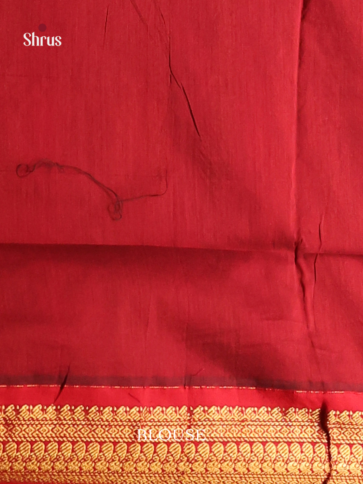 Blue & Red - Kalyani Cotton Saree