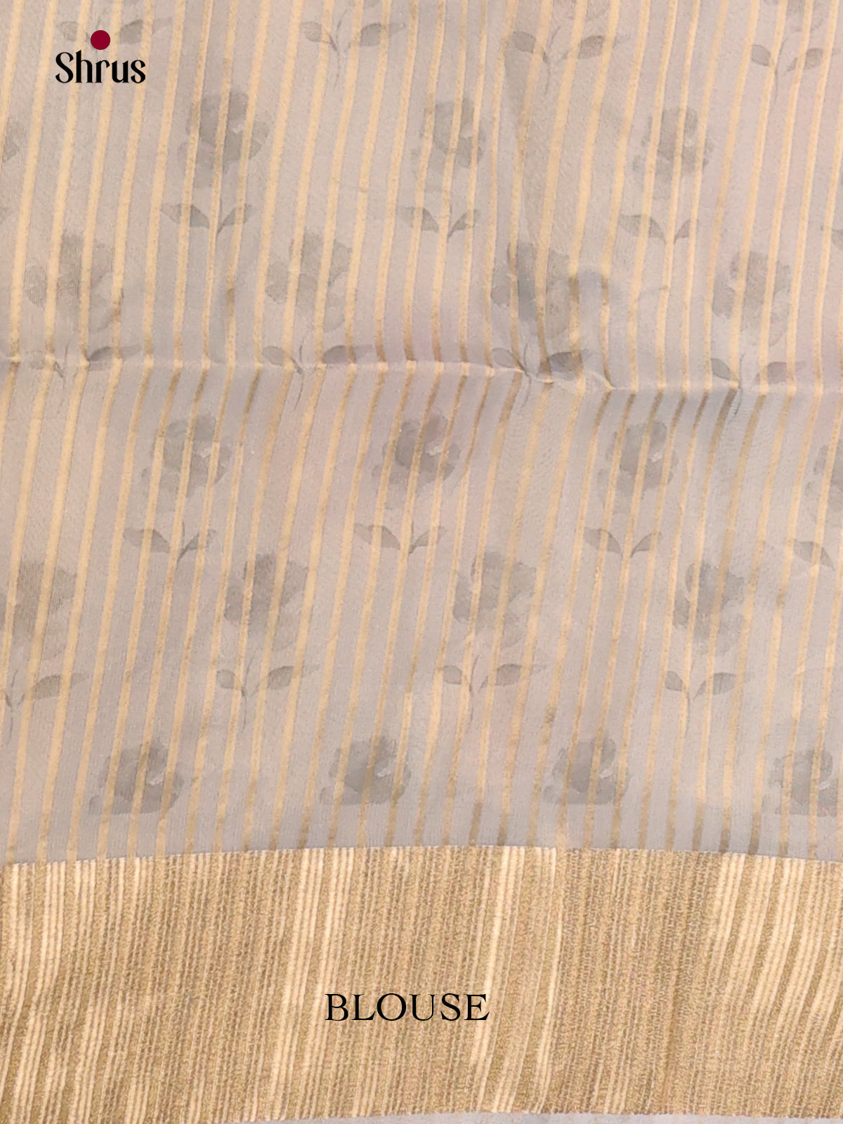 Grey - Semi Organza Saree