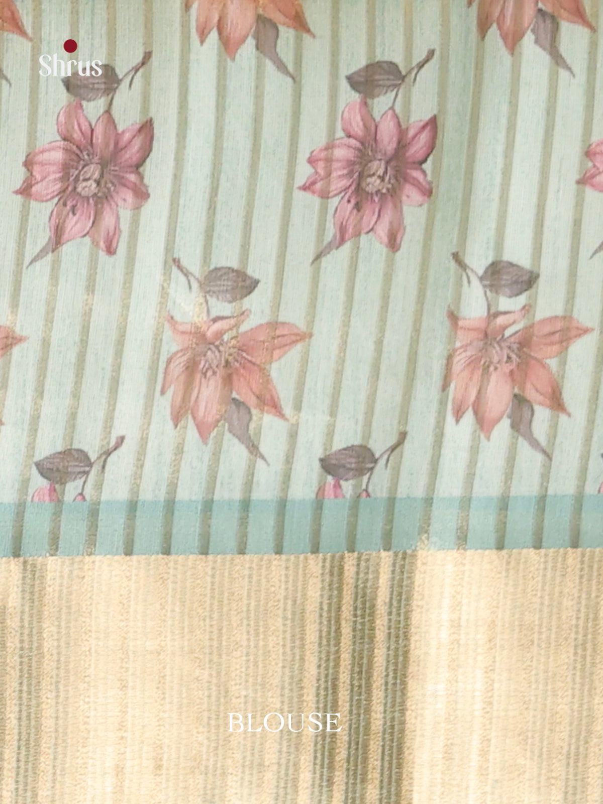 Pastel Blue - Semi Organza Saree