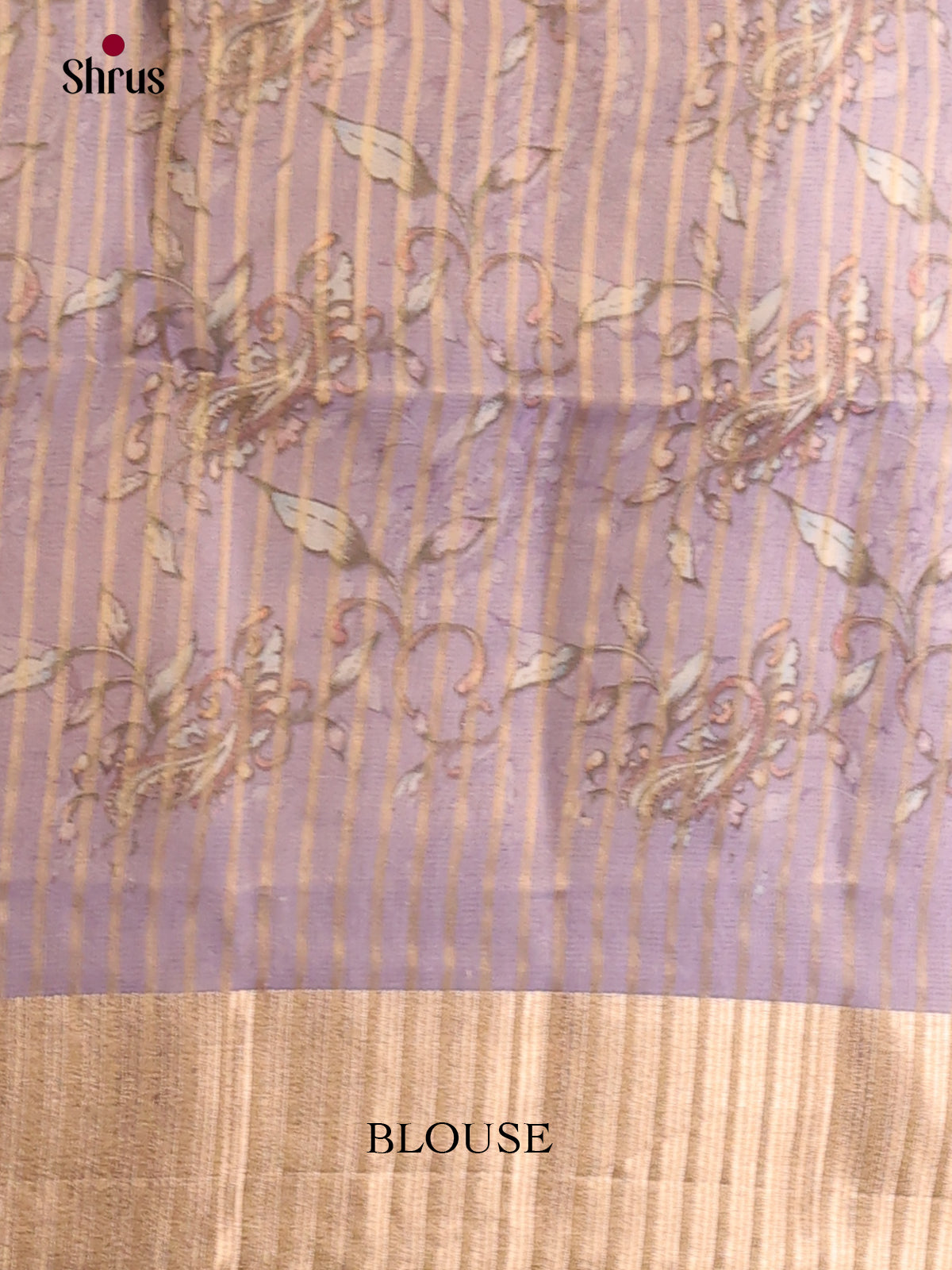 Lilac - Semi Organza Saree - Shop on Shrus.com
