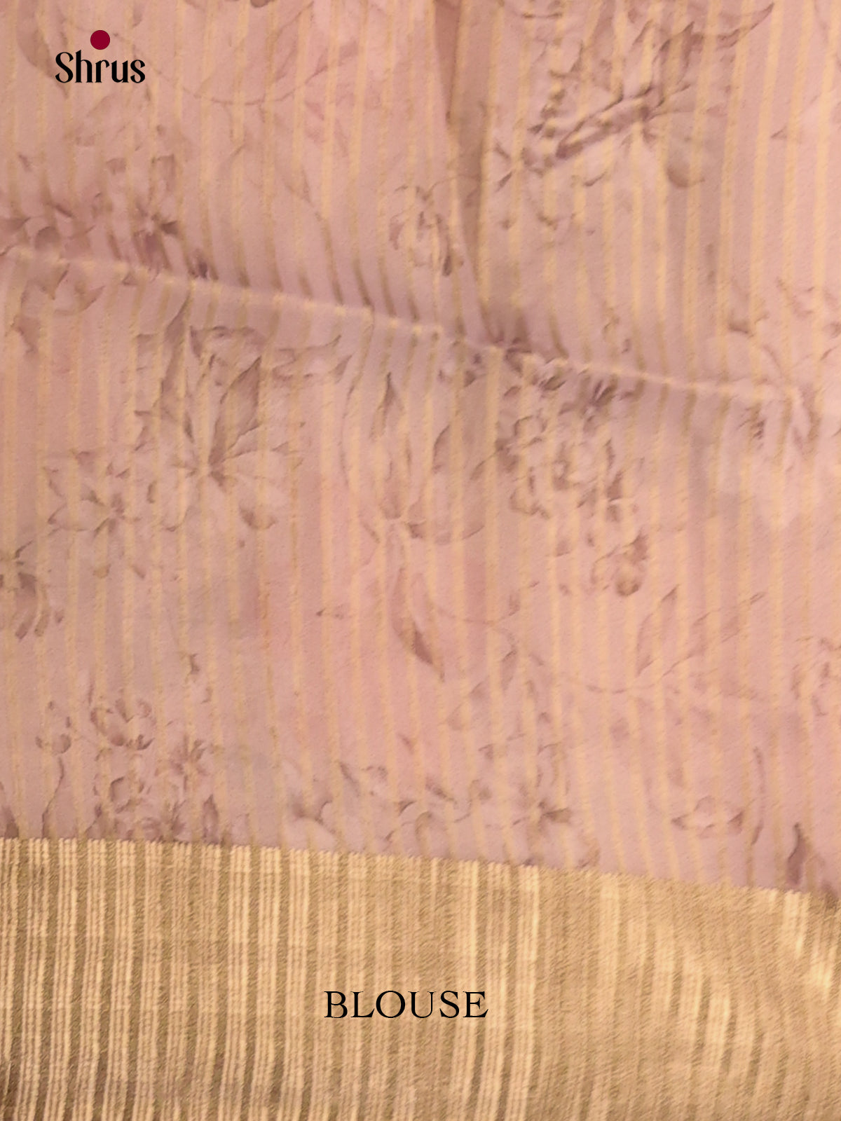 Dusty Pink - Semi Organza Saree - Shop on Shrus.com