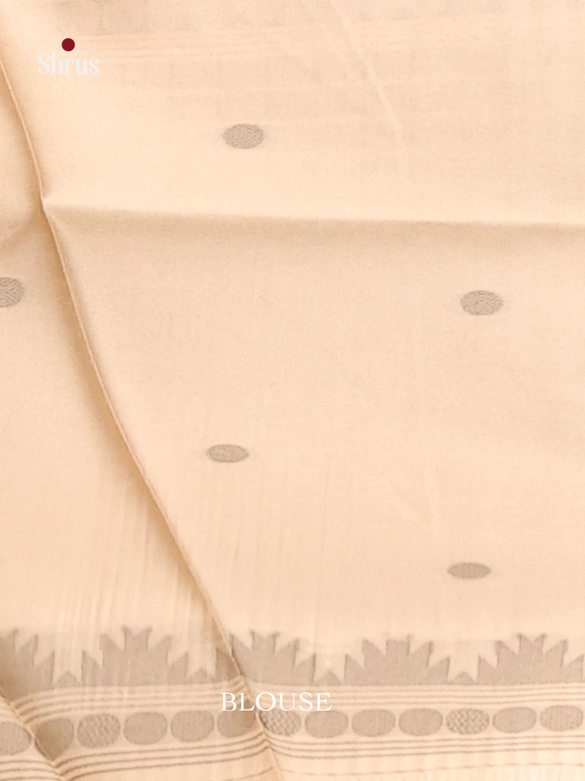 Cream - Semi Tussar Saree