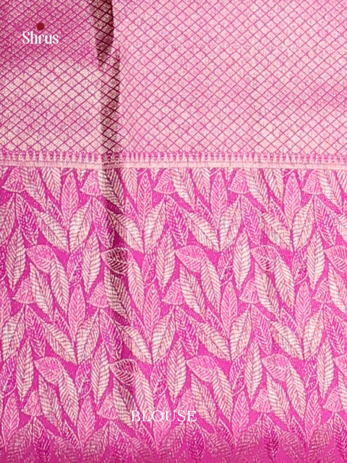 Onion Pink & Purple Kanchipuram silk Saree with rich zari border -2