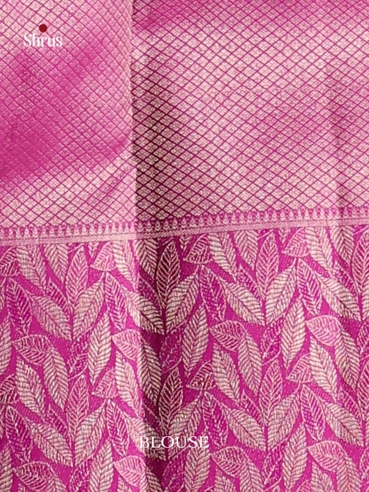 Stunning Grey Kanchipuram Silk Saree with Tree Motifs & Purple Zari Border 2