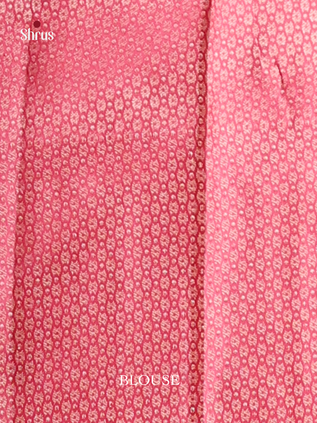 Luminous Orange Kanchipuram silk Saree with floral nestling brocade & Pink Zari Border -2