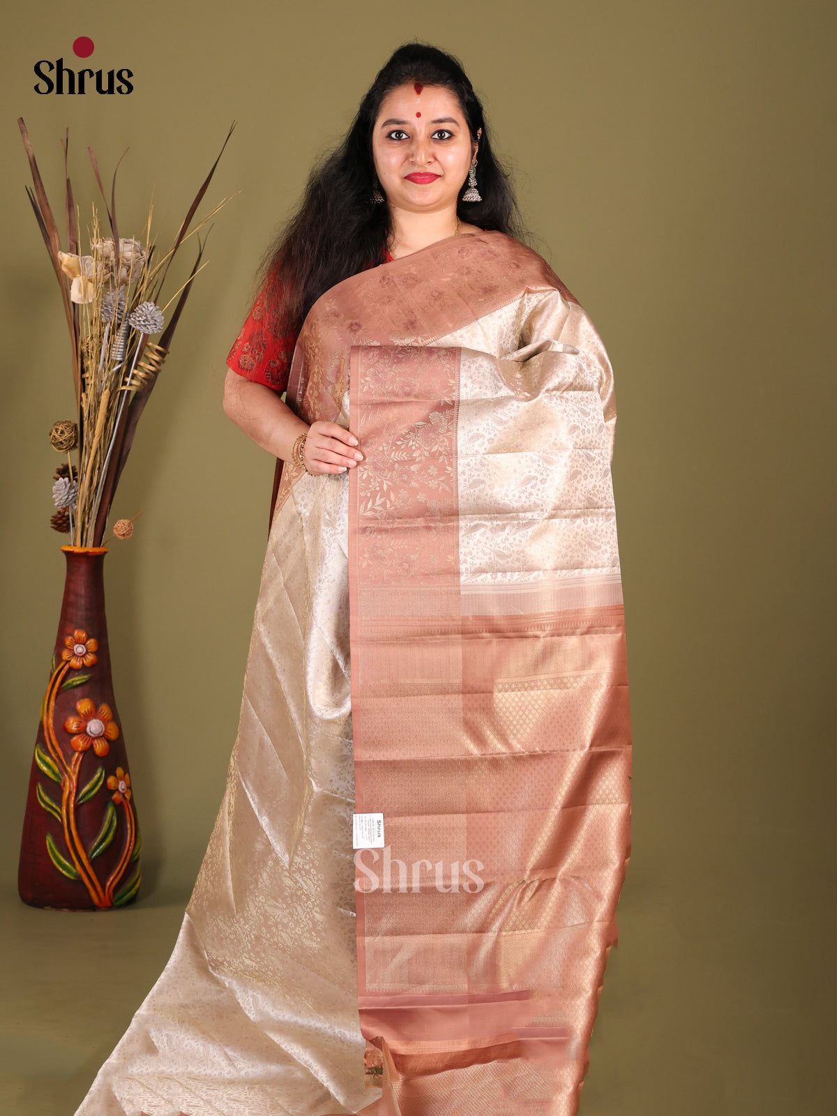 DHS23180 - Kanchipuram silk (HR) Saree - Shop on Shrus.com