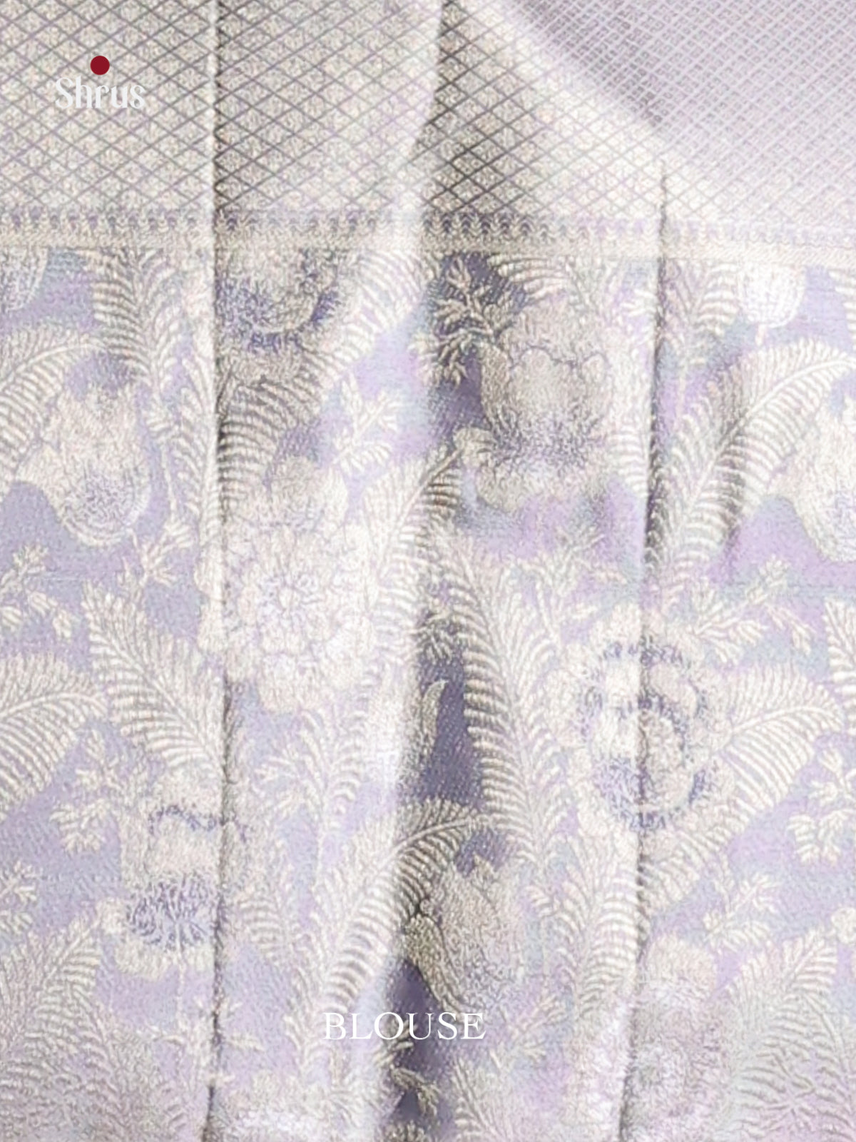 Radiant Sky Blue Kanjivaram silk Saree with floral nestling brocade & Grey Border-2