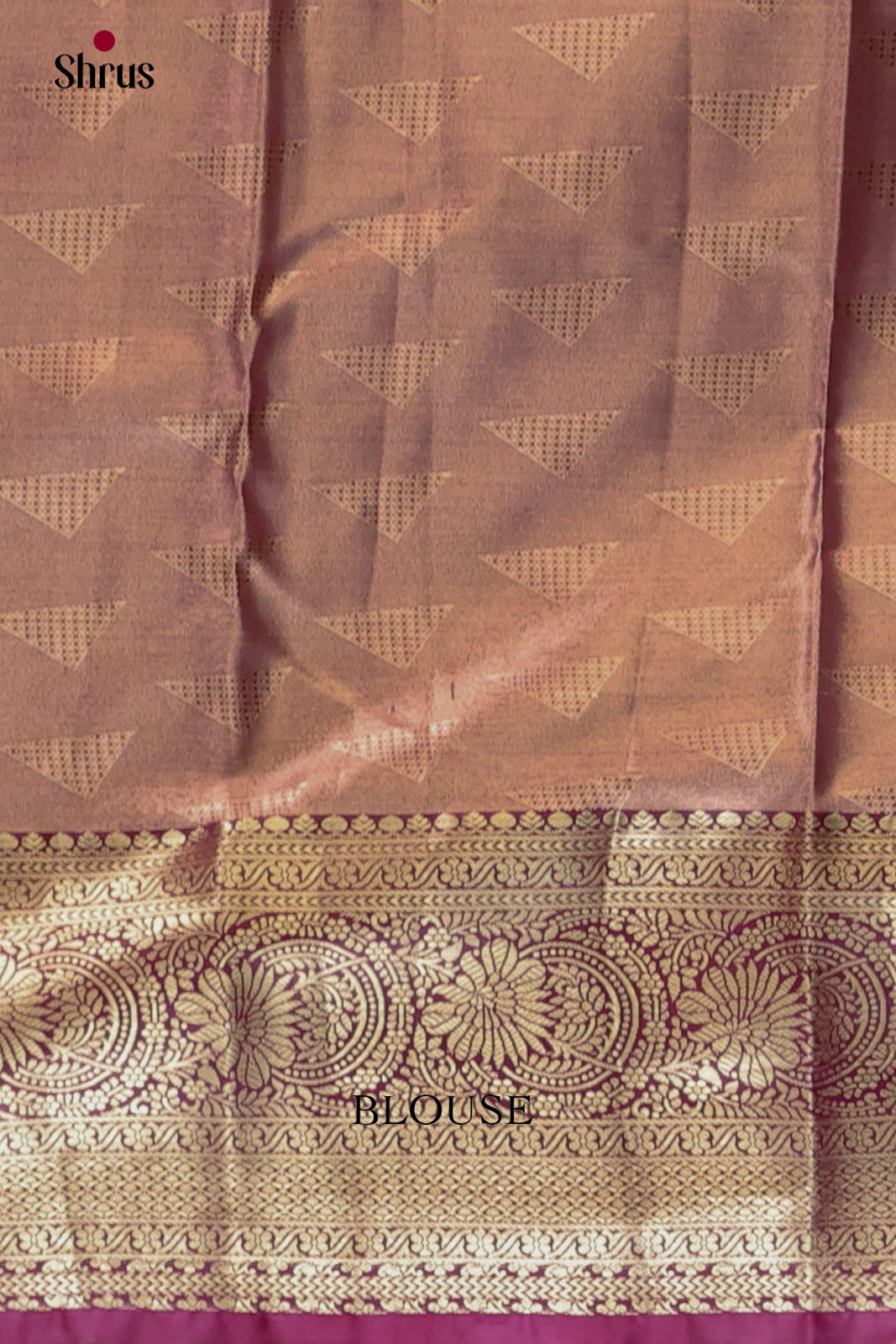 Grey & Purple- Kanchipuram-halfpure Saree - Shop on Shrus.com