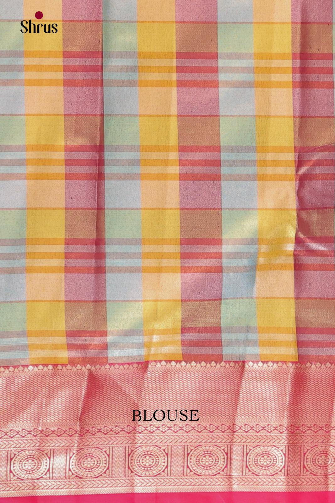Lavender & Pink  - Kanchipuram-halfpure Saree - Shop on Shrus.com