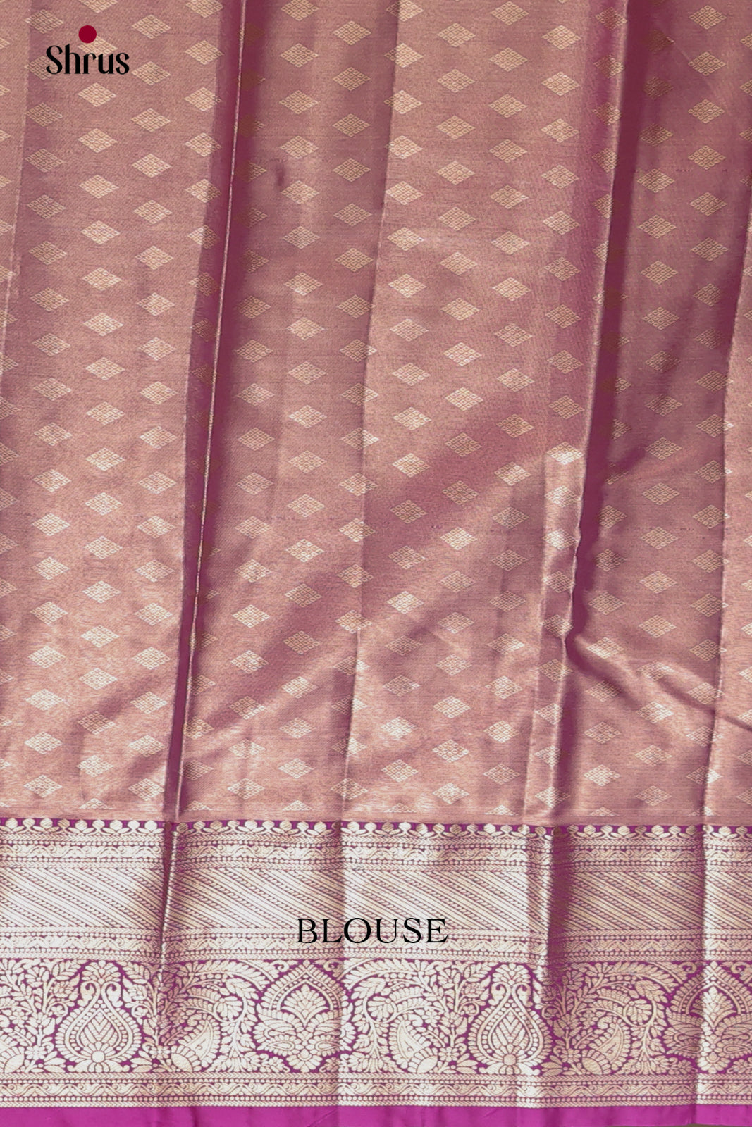 Pastel Blue & Purple- Kanchipuram-halfpure Saree - Shop on Shrus.com