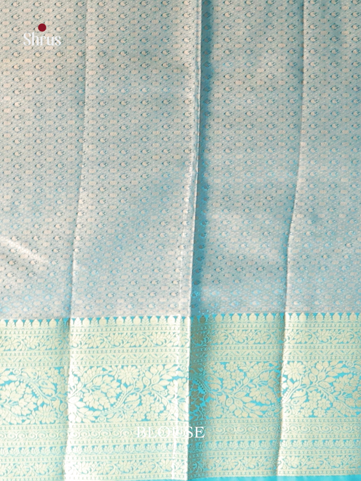 Pink & Blue- Kanchipuram-halfpure Saree 2