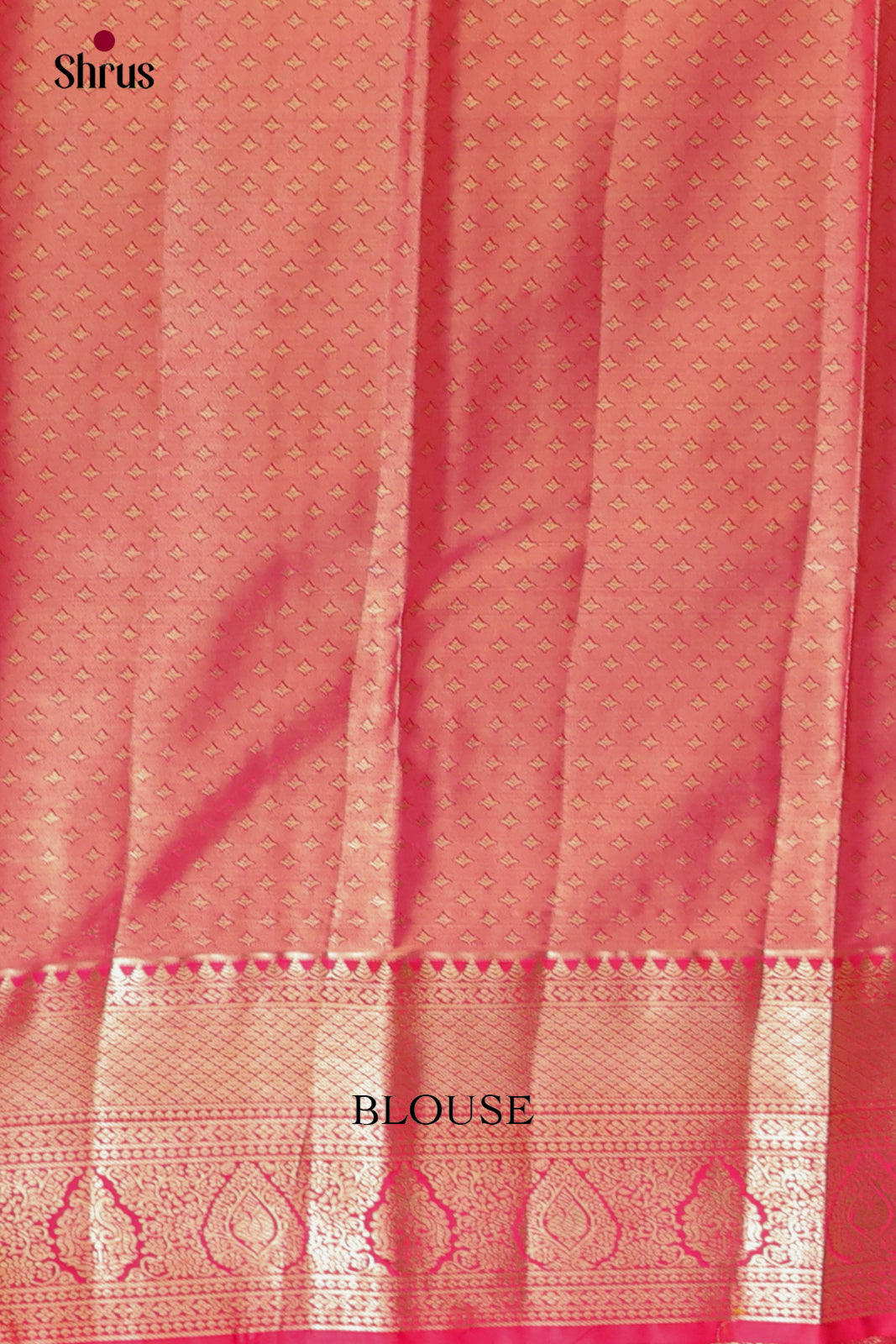 Cream & Pink - Kanchipuram-halfpure Saree 2