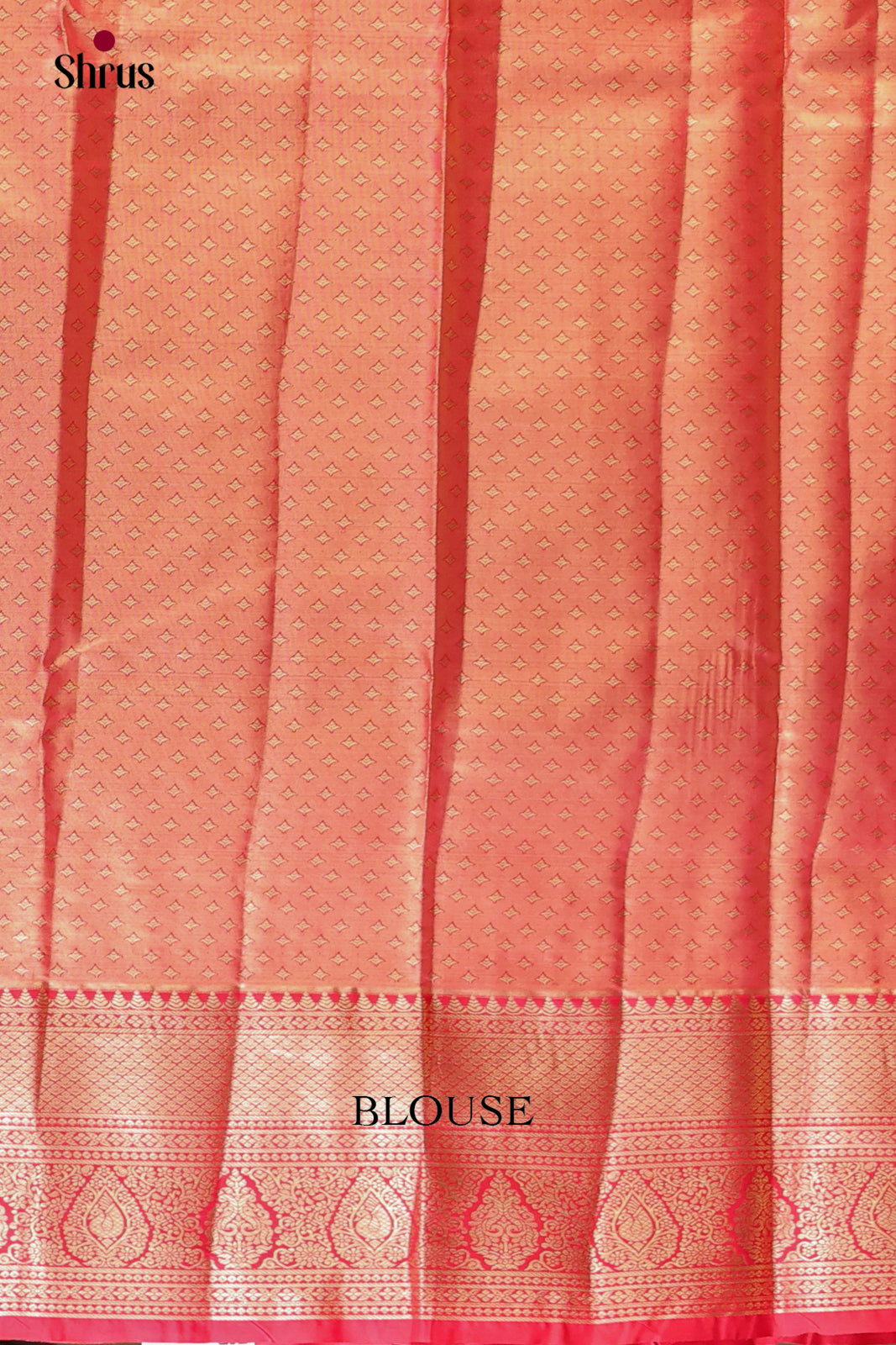 Yellow & Red - Kanchipuram-halfpure Saree - Shop on Shrus.com