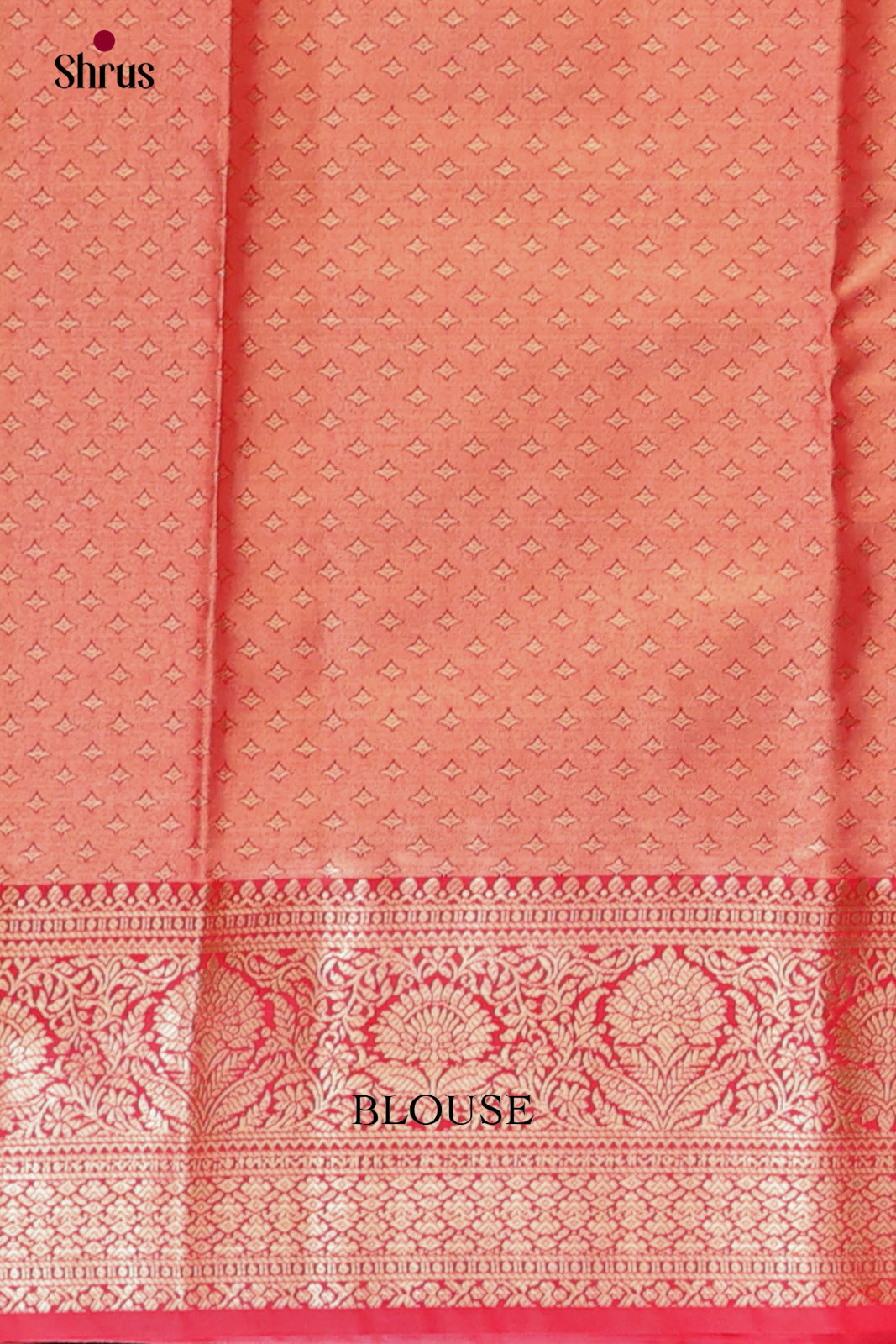 Pastel Green & Red - Kanchipuram-halfpure Saree - Shop on Shrus.com