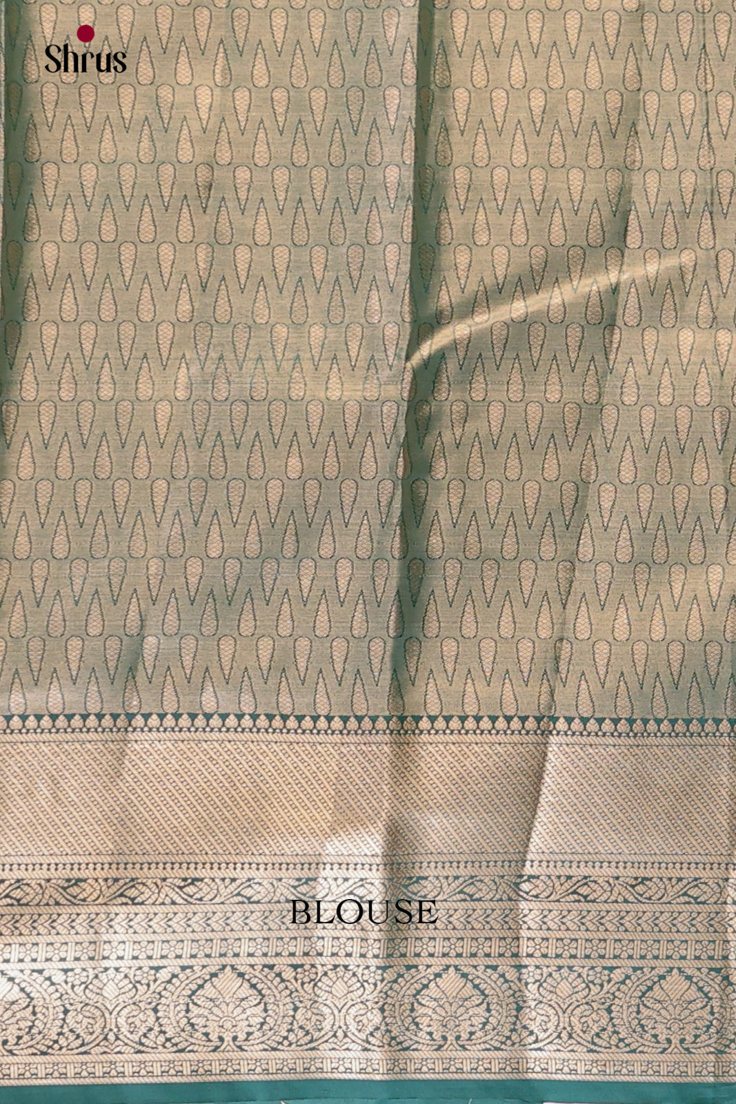 Purple & Green - Kanchipuram-halfpure Saree - Shop on Shrus.com