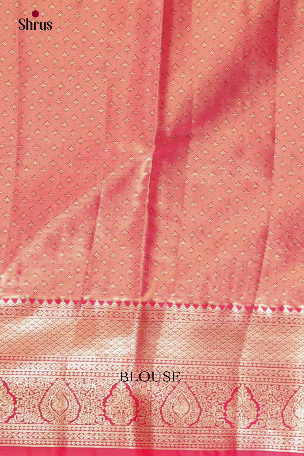 Cream & Pink - Kanchipuram-halfpure Saree 2