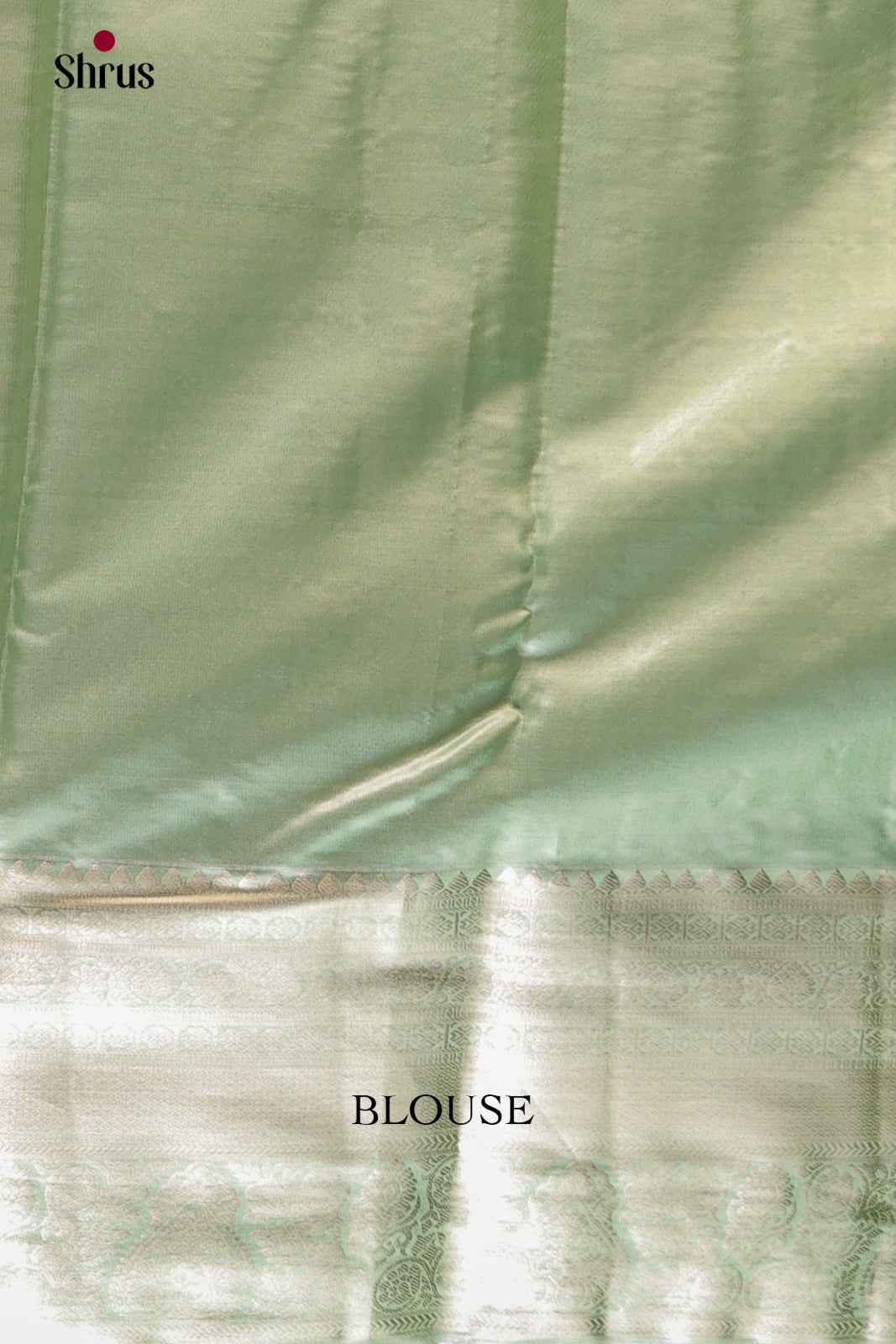 Pista Green(Single Tone)- Kanchipuram-halfpure Saree - Shop on Shrus.com