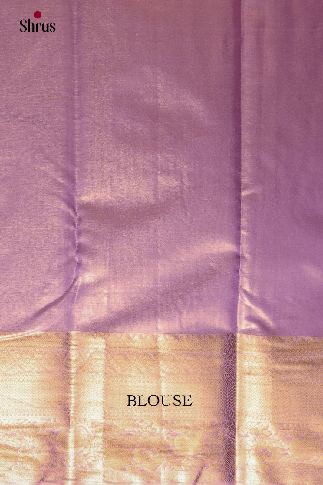Lavender(Single Tone) - Kanchipuram-halfpure Saree 2