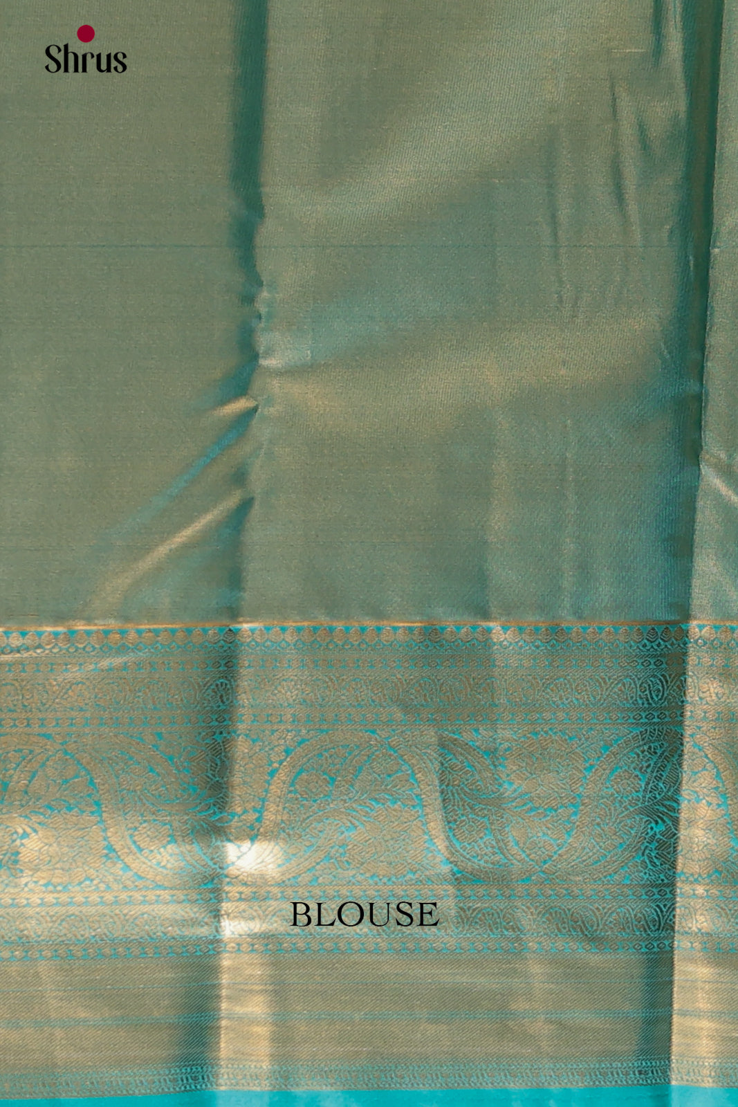 Yellow & Blue - Kanchipuram-halfpure Saree - Shop on Shrus.com