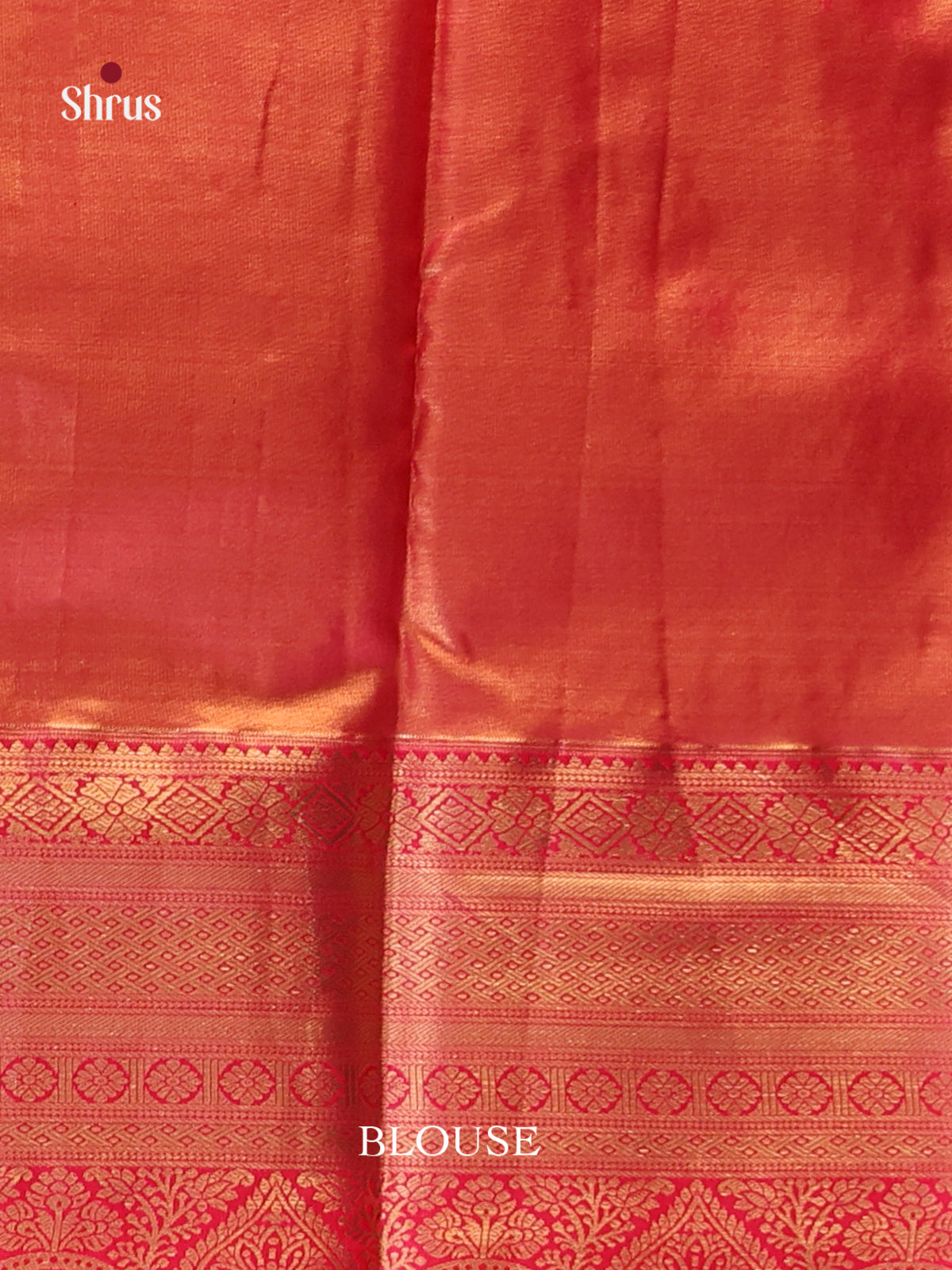 Lavender & Red - Kanchipuram-halfpure Saree - Shop on Shrus.com