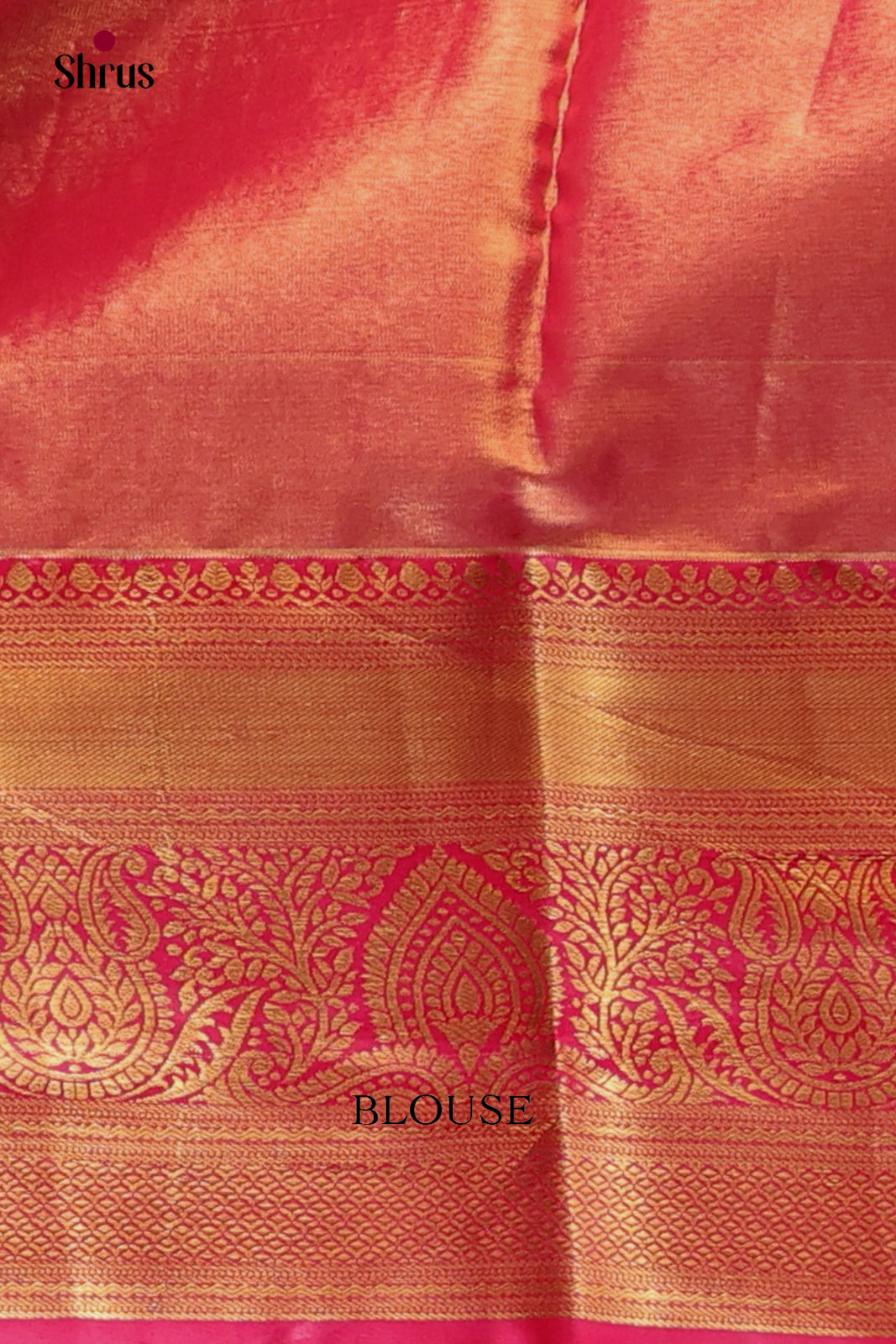 Light Green  & Red - Kanchipuram-halfpure Saree - Shop on Shrus.com