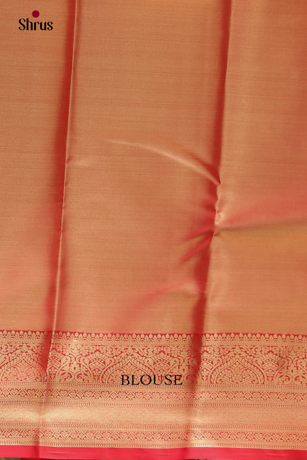 Gold & Red - Kanchipuram-halfpure Saree - Shop on Shrus.com