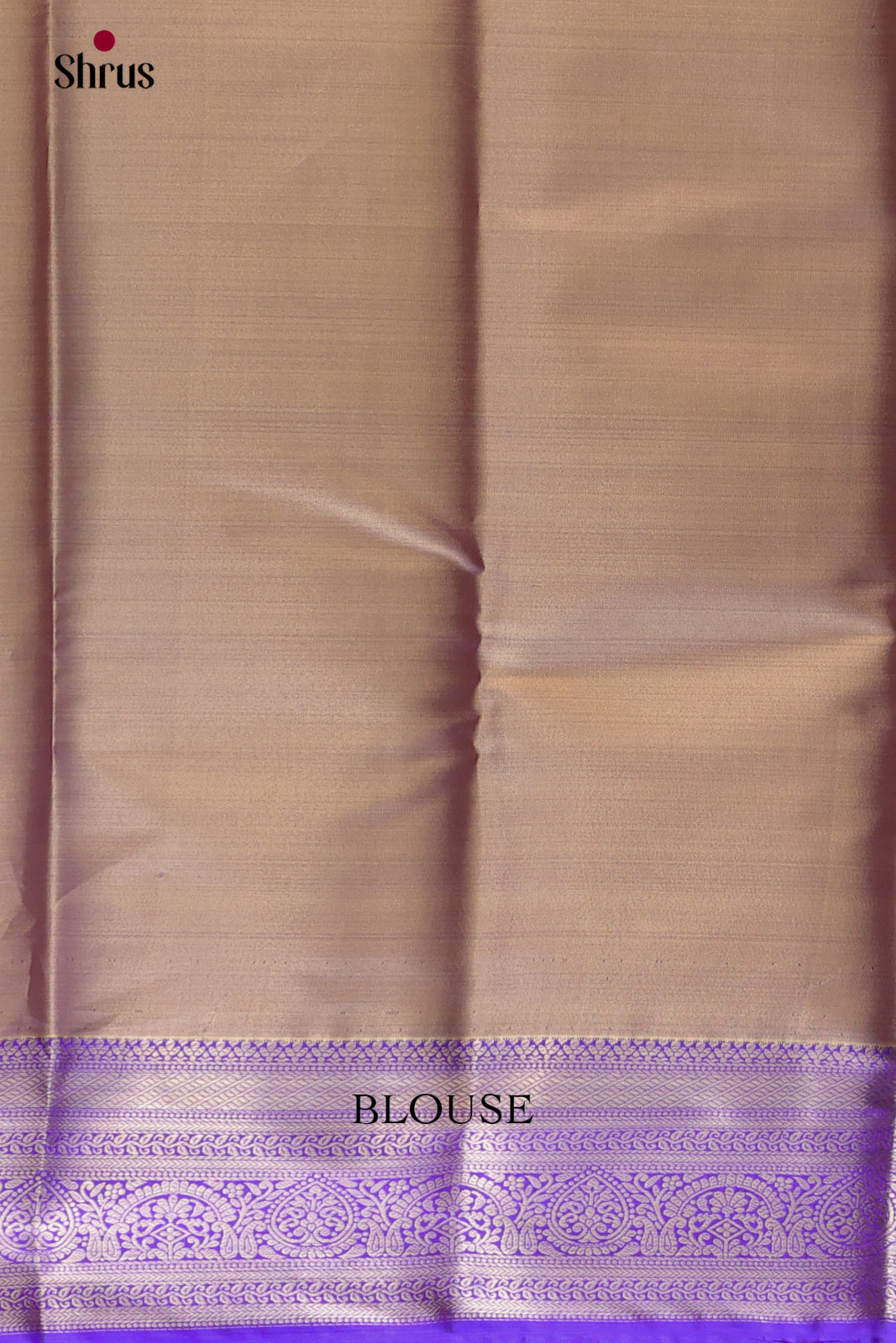 Grey & Violet- Kanchipuram-halfpure Saree - Shop on Shrus.com