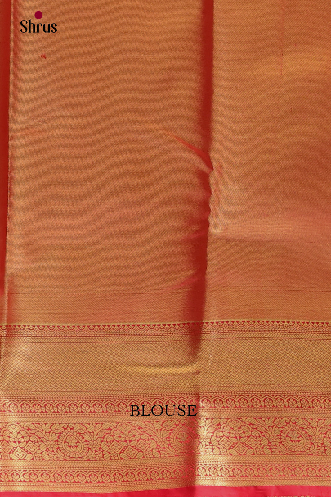 Gold & Red - Kanchipuram-halfpure Saree - Shop on Shrus.com