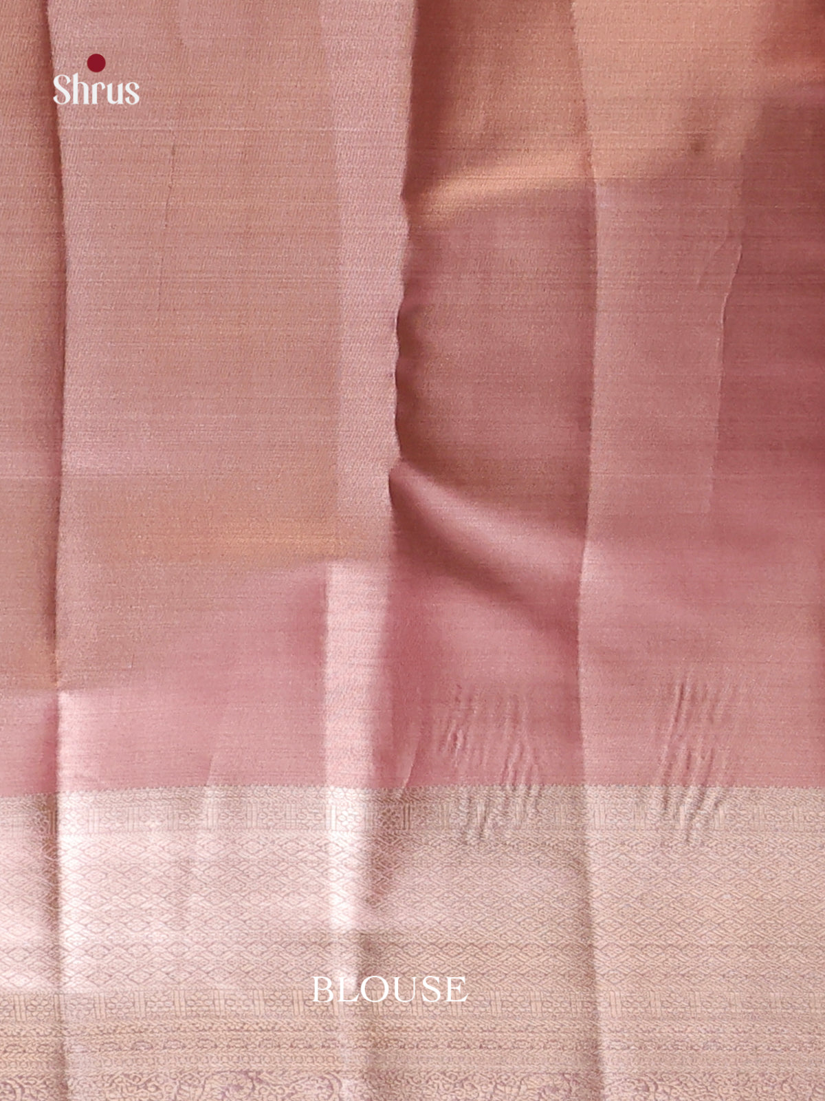 Dusty Pink(Single Tone) - Kanchipuram-halfpure Saree - Shop on Shrus.com