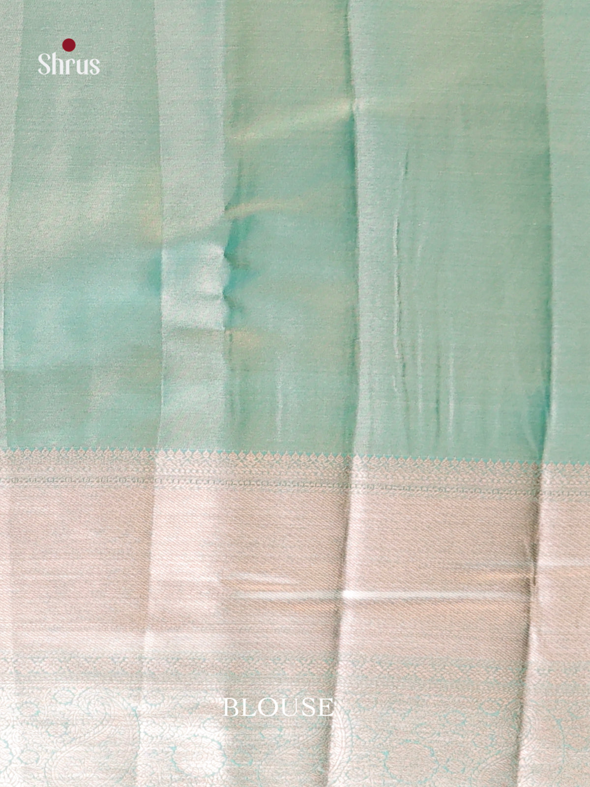 Pastel Blue Kanchipuram halfpure Saree 2