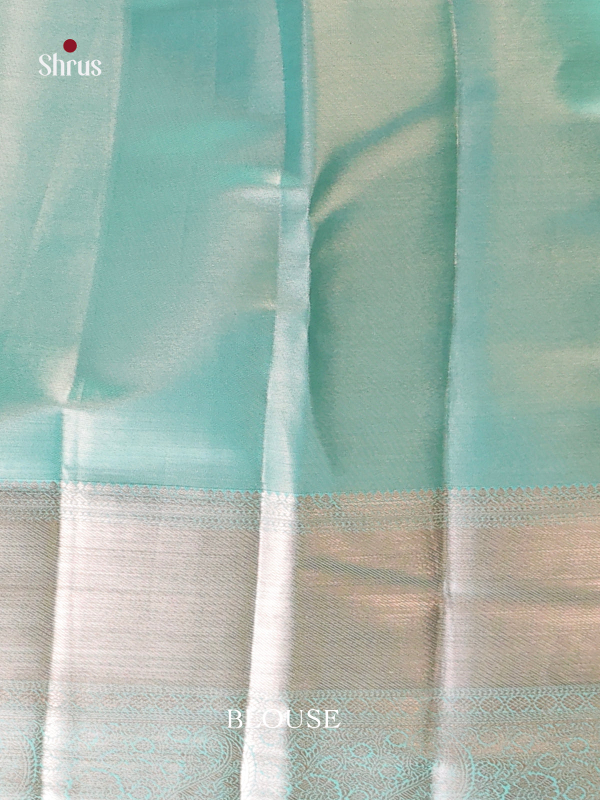Pastel Blue(Single Tone) - Kanchipuram-halfpure Saree - Shop on Shrus.com