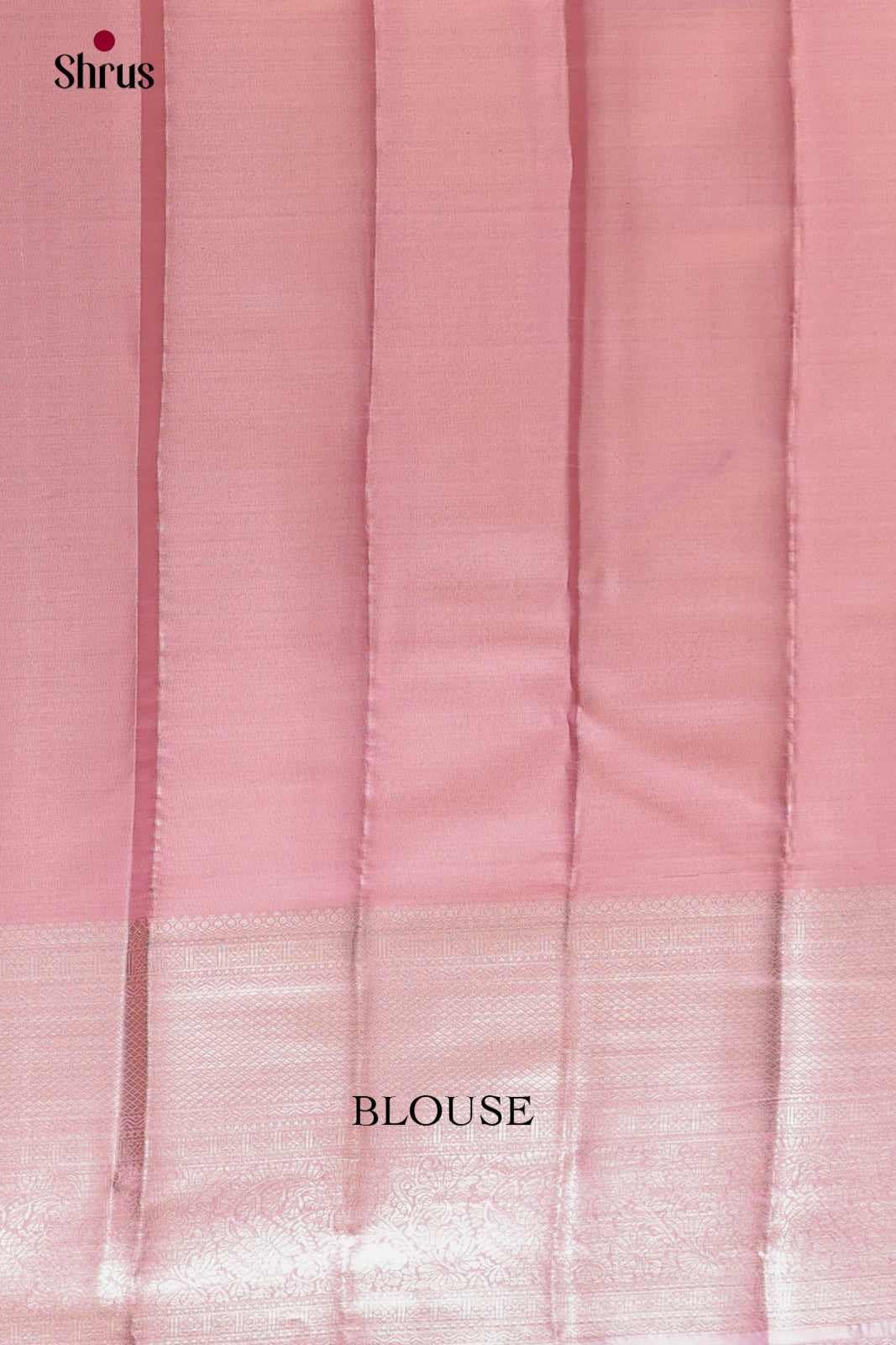 Pink(Single Tone)- Kanchipuram-halfpure Saree - Shop on Shrus.com