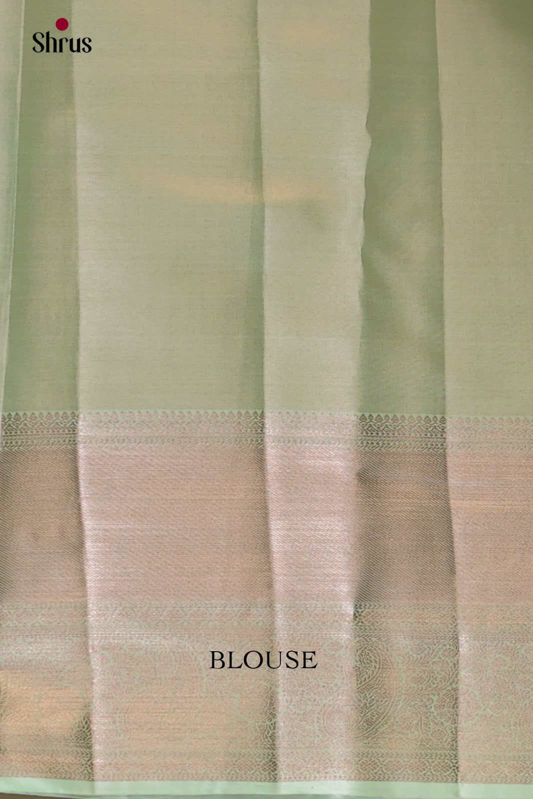 Pastel Green(Single Tone) - Kanchipuram-halfpure Saree - Shop on Shrus.com