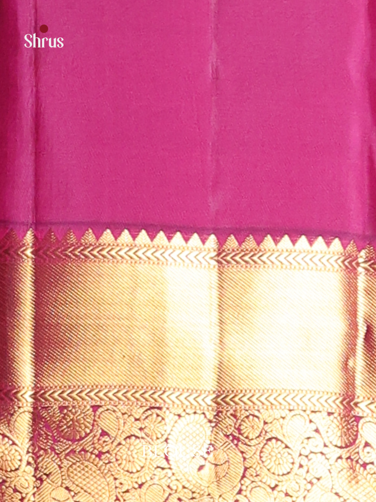 Rich Purple Kanjivaram Silk Saree with Golden Zari Woven Brocade Body & Grand Border -2