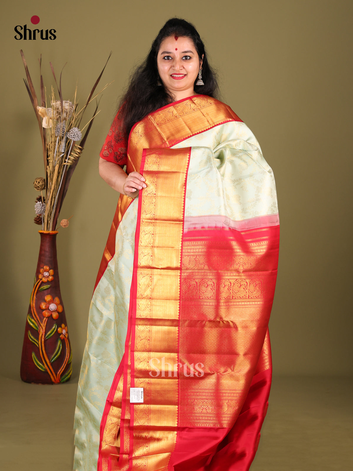 DHS23379 - Kanchipuram silk (HR) Saree - Shop on Shrus.com