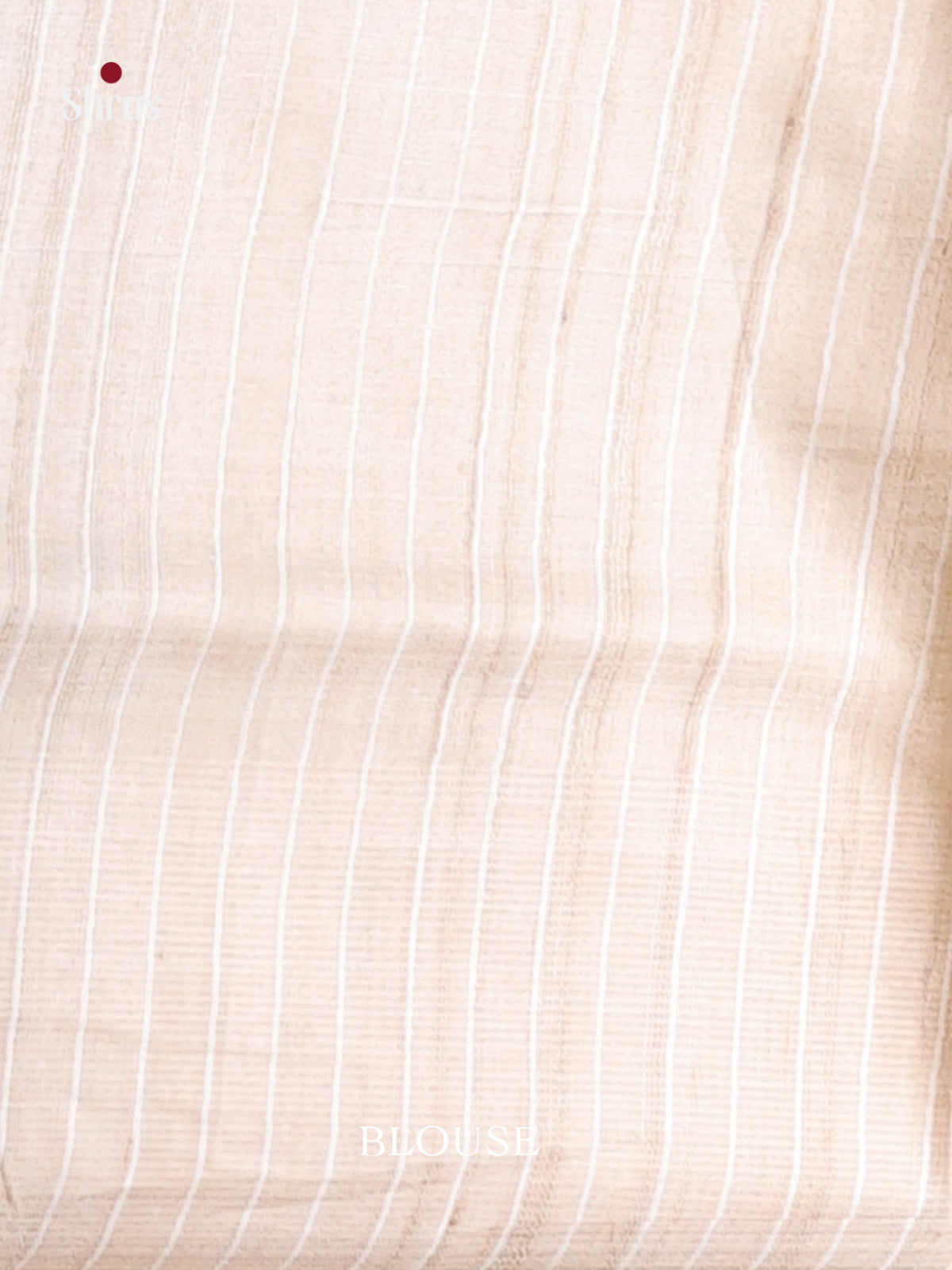 Cream (Single tone)- Tussar Saree