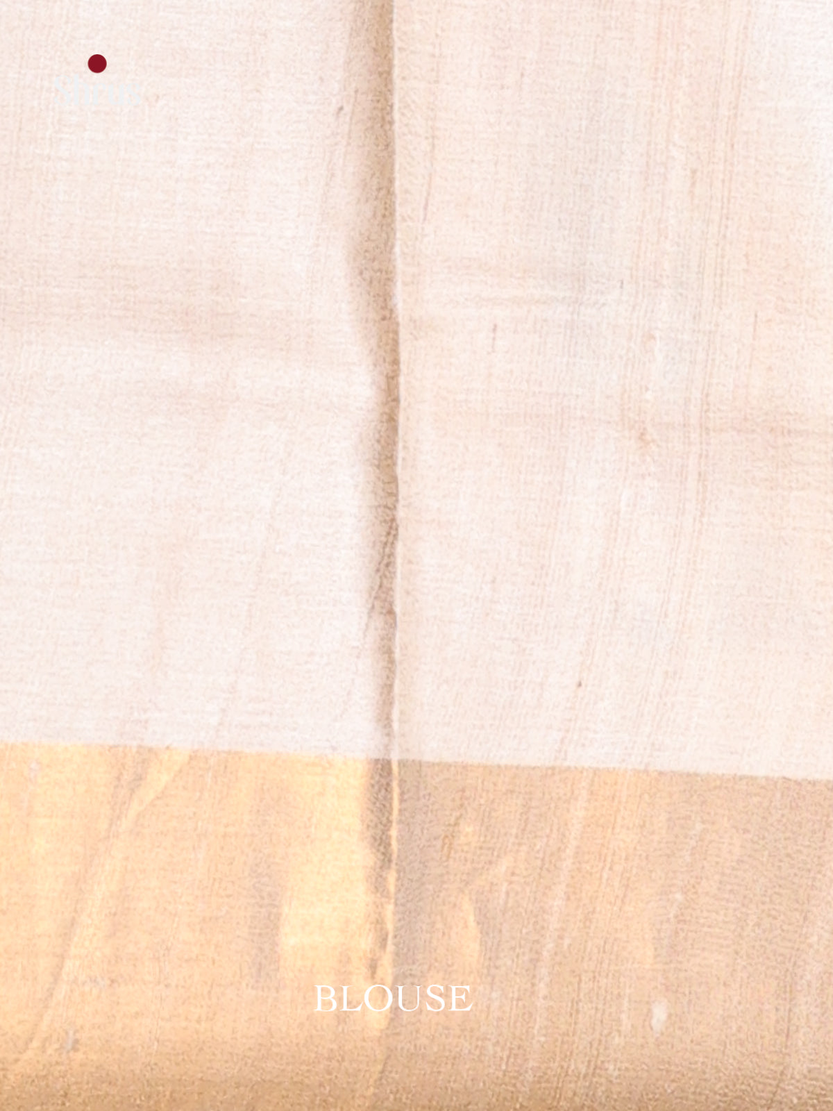 Cream(Single Tone) - Tussar Saree - Shop on Shrus.com