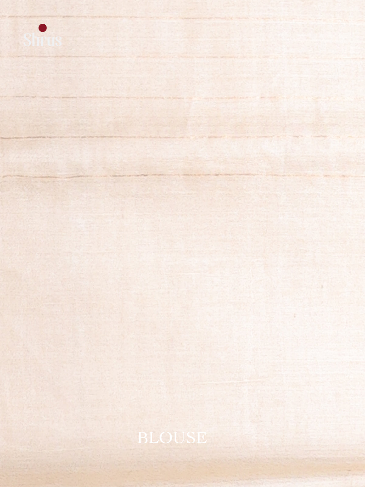 Cream(Single Tone) - Tussar Saree