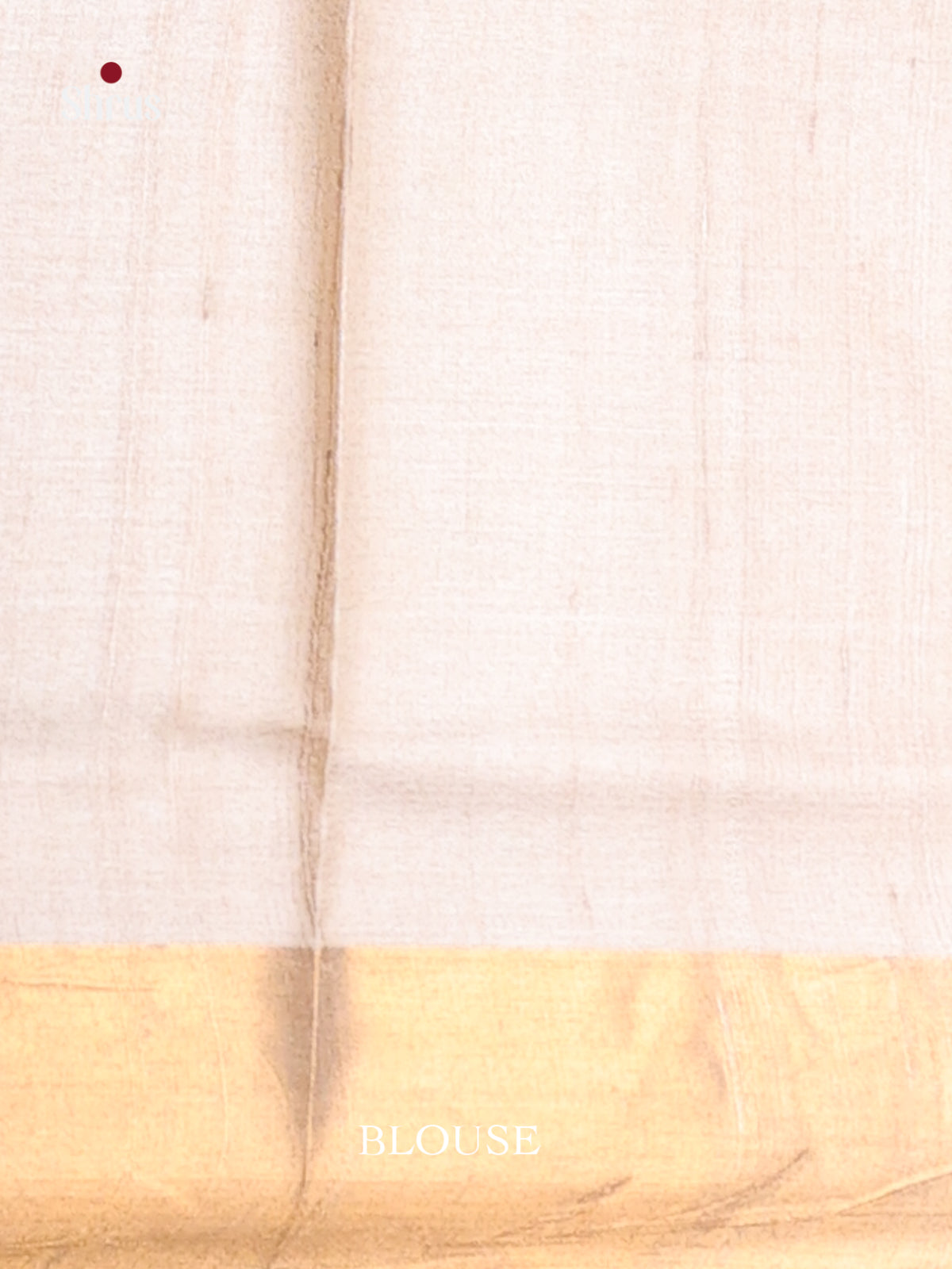 Peach & Cream  - Tussar Saree - Shop on Shrus.com