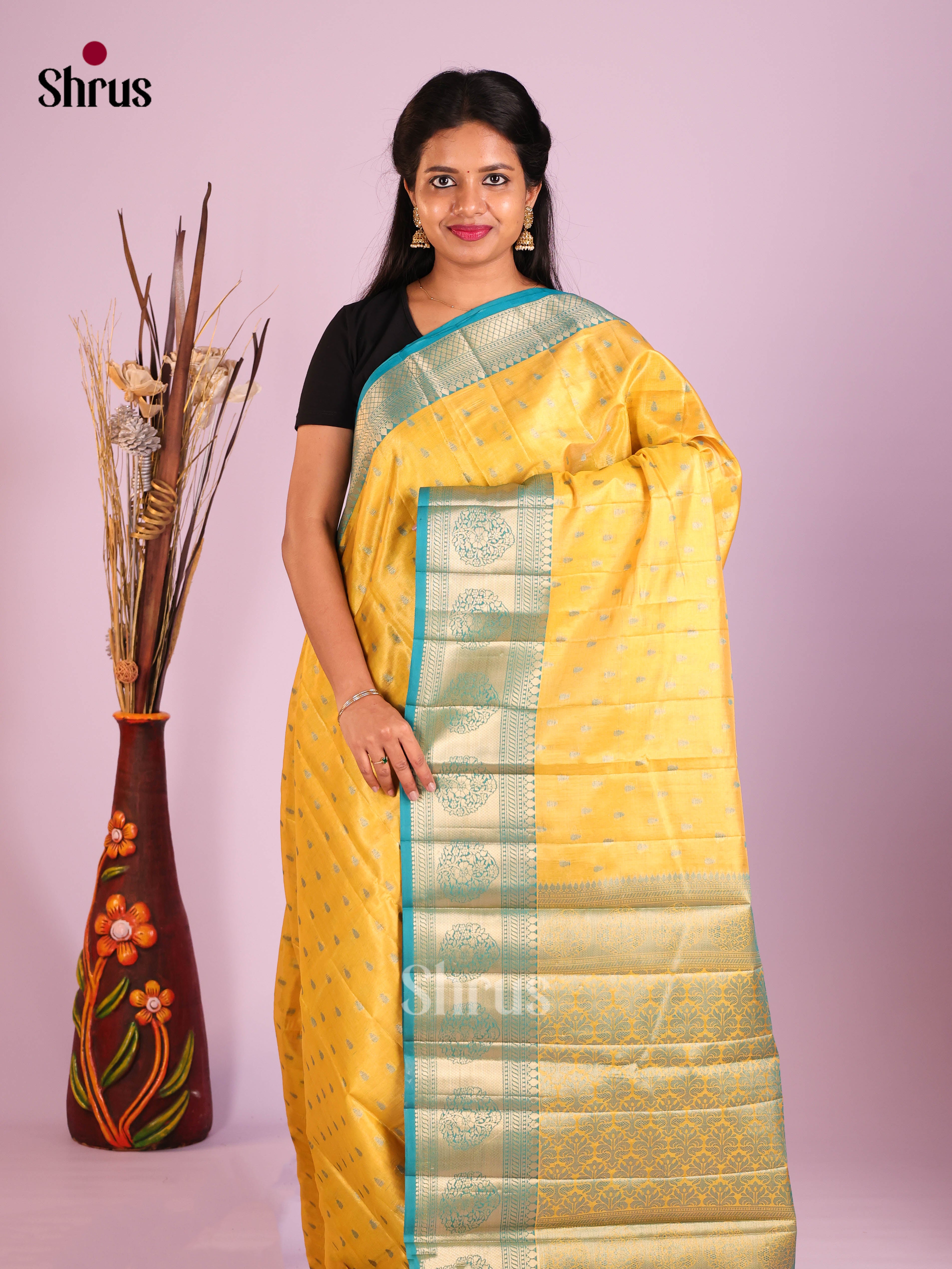 DHS23475 - Tissue Banarasi Saree